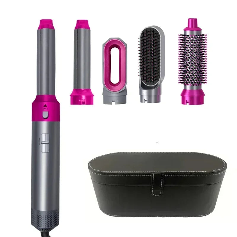 5 in 1 Hair Dryer Hot Comb Set Professional Curling Iron Hair Straightener