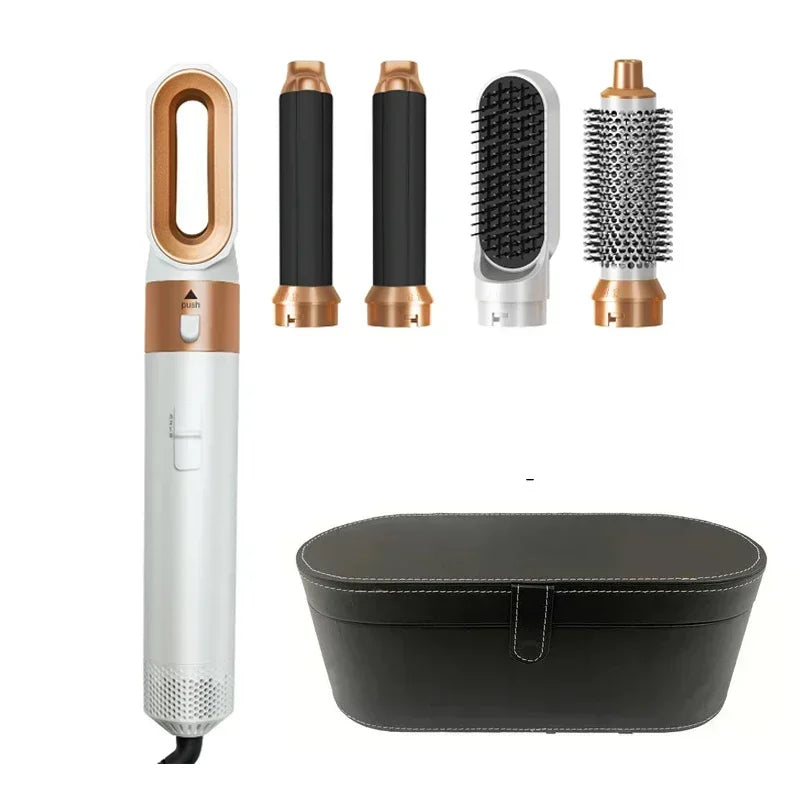 5 in 1 Hair Dryer Hot Comb Set Professional Curling Iron Hair Straightener