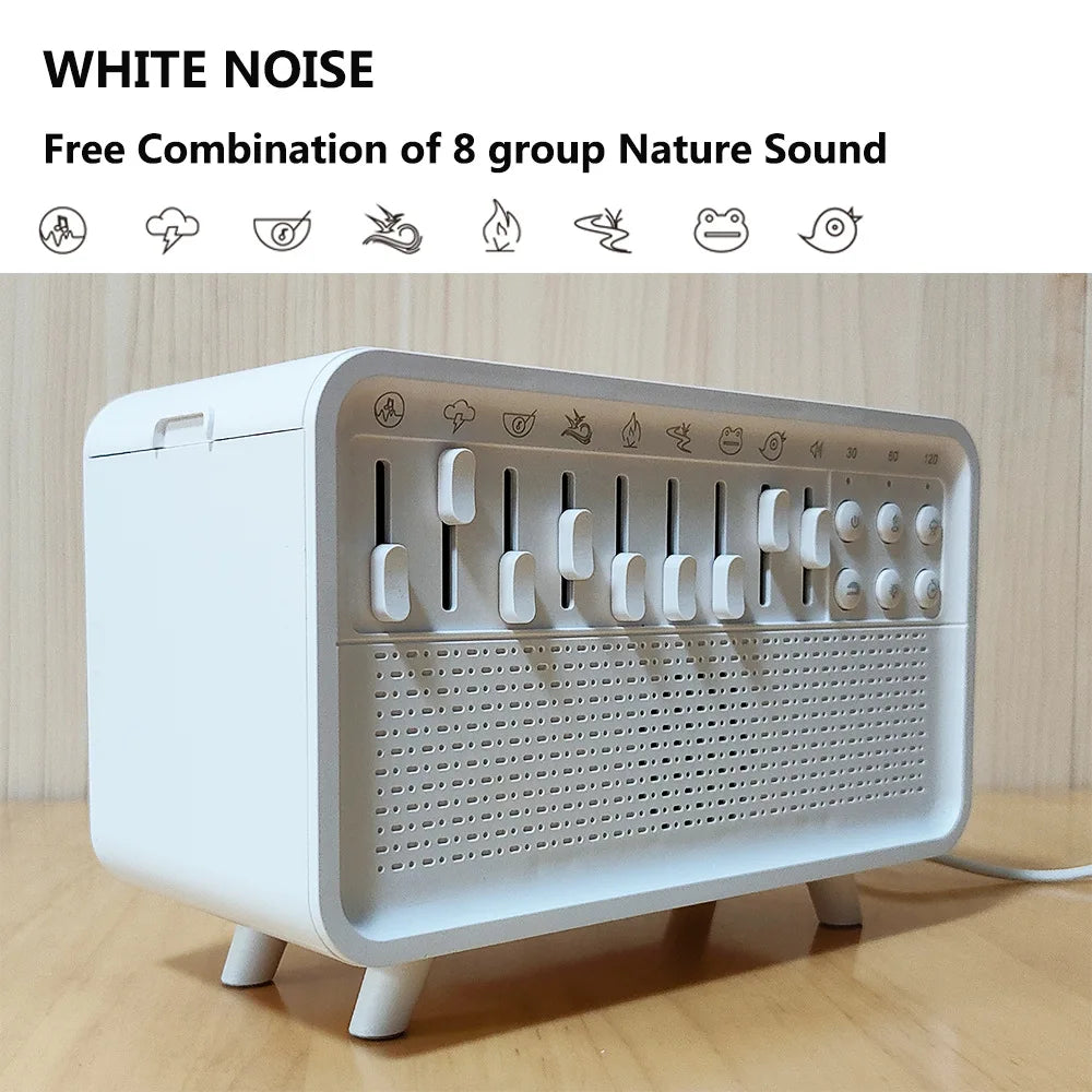 WHITE NOISE MACHINE WITH AROMA|8 Natural Sounds