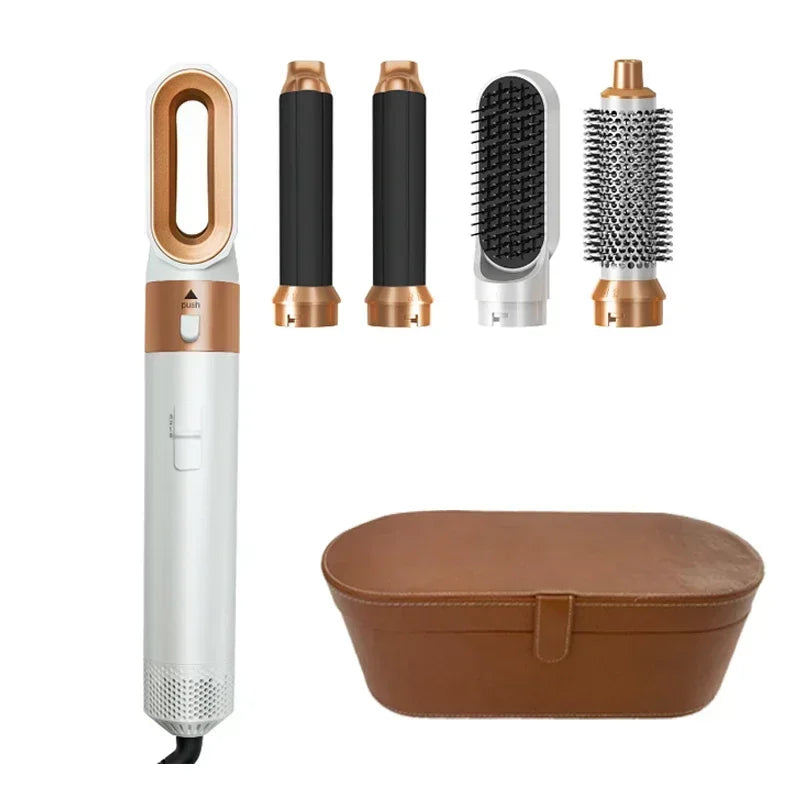 5 in 1 Hair Dryer Hot Comb Set Professional Curling Iron Hair Straightener