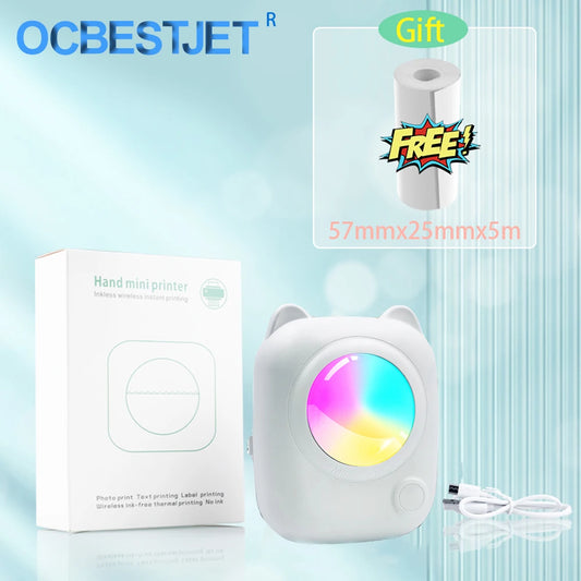 C38 Mini Pocket Thermal Label Portable Printer Wireless Bluetooth