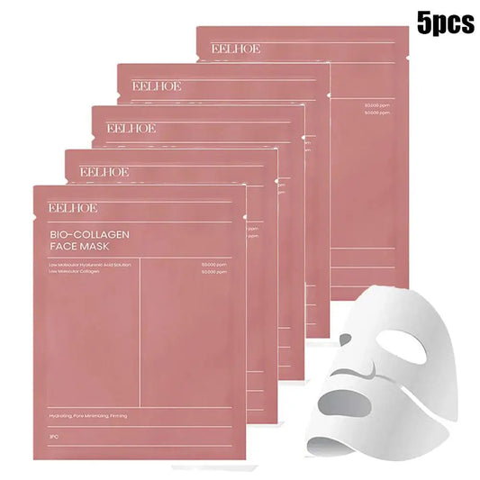 1/5/10PCs Bio Collagen Face Mask Shrink Pores Deep Hydrating Overnight Mask Moisturizing