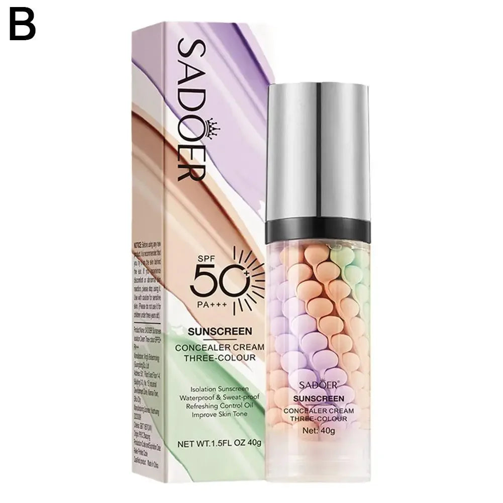SPF50+ Makeup Primer Moisturizing Isolation Cream Invisible Pores Facial Base Brighten