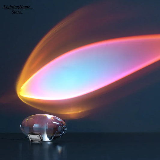 Italian Designer Table Lamp Led Crystal Eye Of The Sky