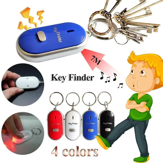 Anti-Lost Key Finder Keychain Flashing Beeping Alarm Key Locator