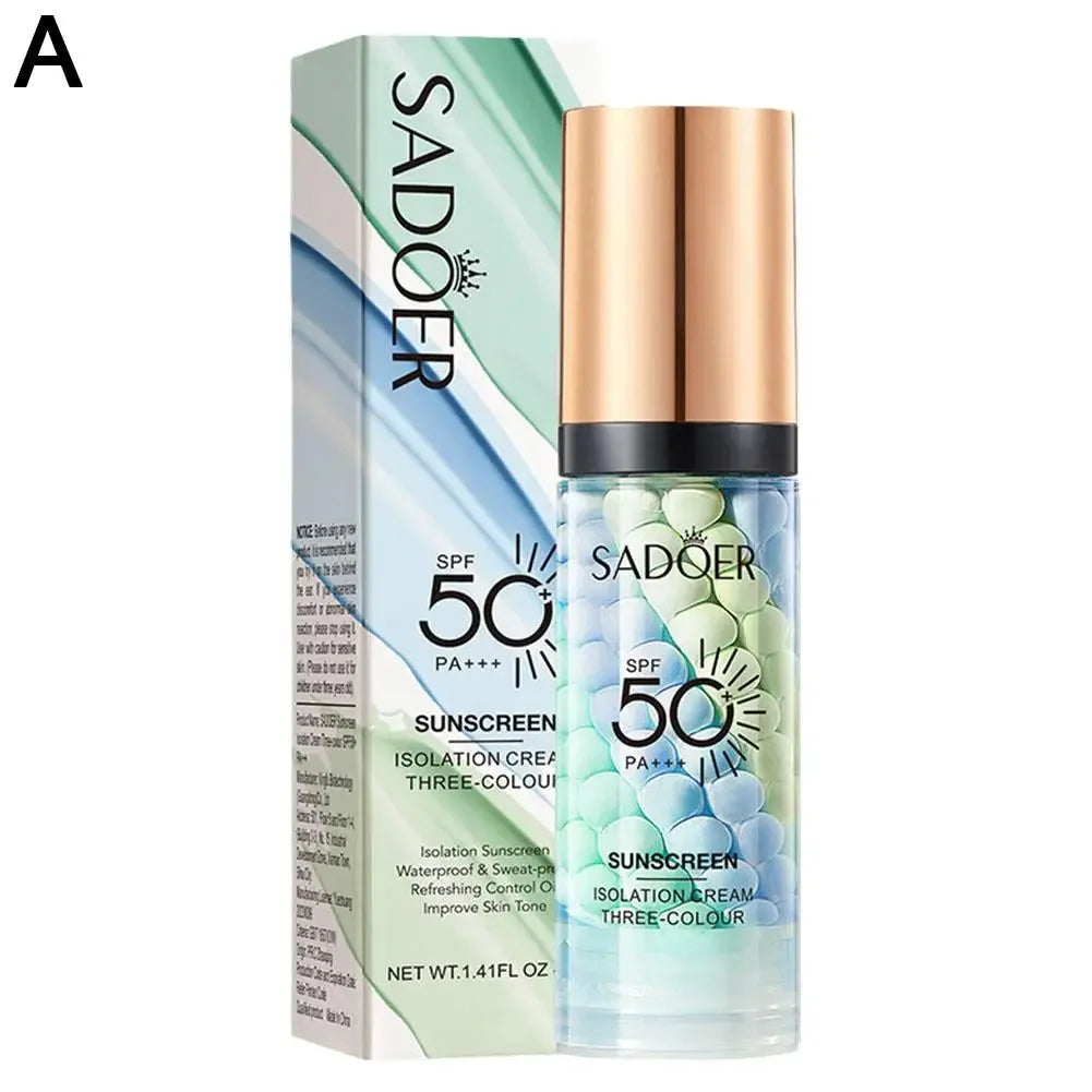 SPF50+ Makeup Primer Moisturizing Isolation Cream Invisible Pores Facial Base Brighten