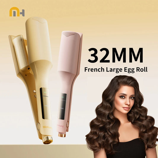 32mm Hair Wave Curling Iron Professional French Egg Roll Hair