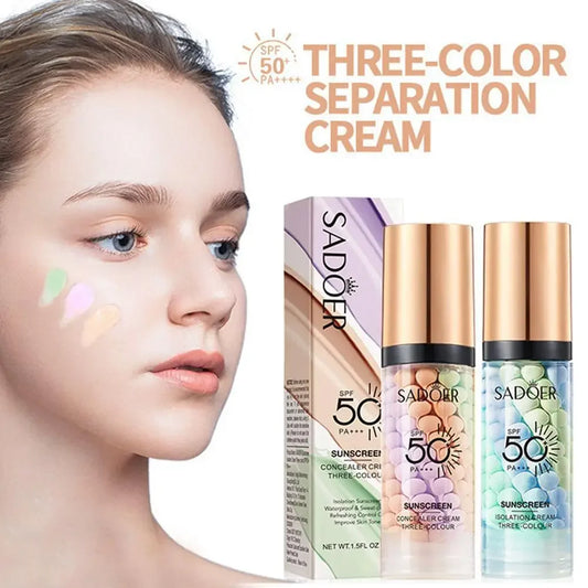 SPF50+ Makeup Primer Moisturizing Isolation Cream Invisible Pores Facial Base Brighten