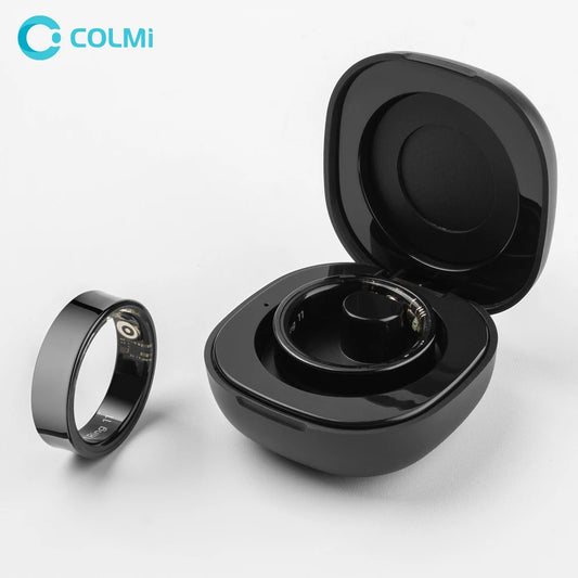 2025 COLMI R09 Smart Ring Men Women with Charging Case,