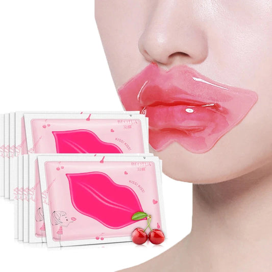 5/10Pcs Lip Mask Hydrating Repair Remove Lines Blemishes Lighten Lip Line Collagen Gel Mask