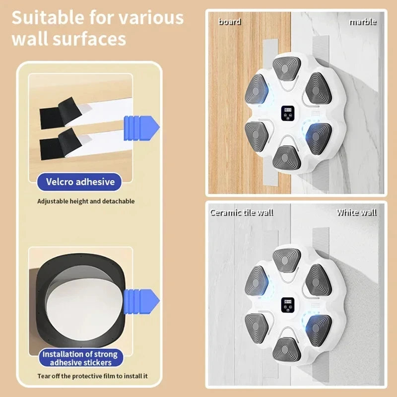 Bluetooth Music Boxing Machine Wall Target Home Fitness Boxing Trainer Exercise