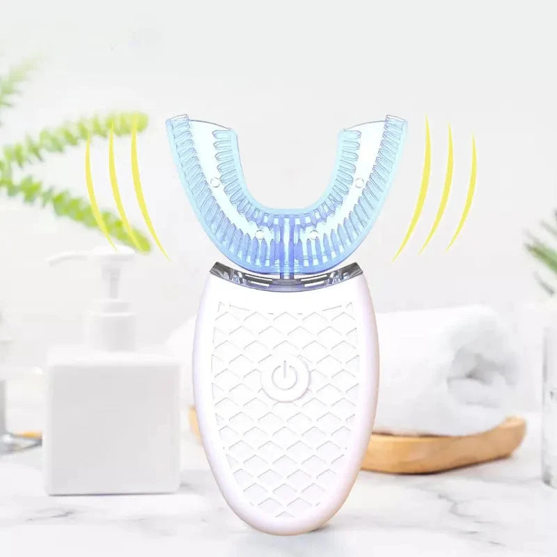 U Shape Degrees Intelligent Electric Toothbrush Sonic Automatic Tooth Brush 360 Degree Cleaning