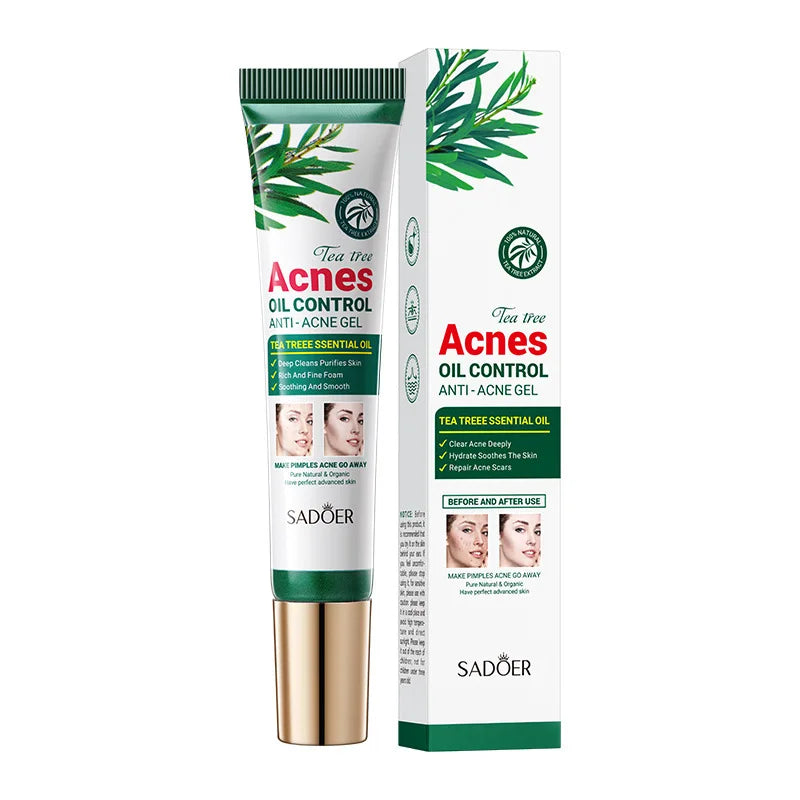 SADOER Tea Tree Acne Removing Cream Facial skincare Oil Control Face Gel Cream